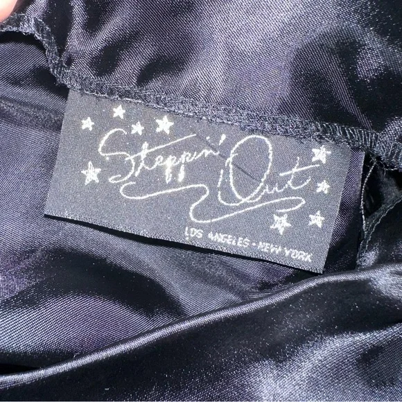 Vintage Black One Shoulder Tiered Dress - Picture 11 of 13